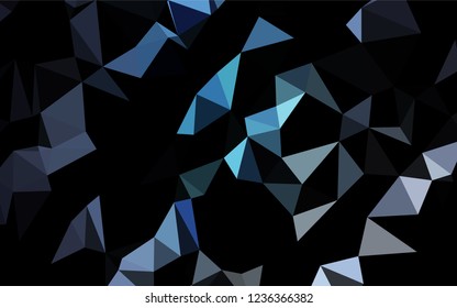 Light BLUE vector polygon abstract backdrop. Triangular geometric sample with gradient.  The elegant pattern can be used as part of a brand book.