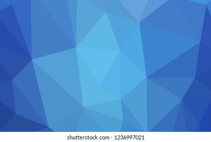 Light BLUE vector polygon abstract background. A completely new color illustration in a polygonal style. New template for your brand book.