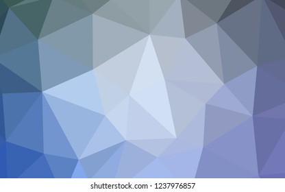 Light BLUE vector polygon abstract background. Colorful abstract illustration with triangles. Triangular pattern for your design.