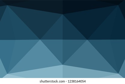 Light BLUE vector polygon abstract background. A vague abstract illustration with gradient. Triangular pattern for your business design.