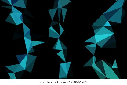 Light BLUE vector polygon abstract background. Creative geometric illustration in Origami style with gradient. Triangular pattern for your business design.