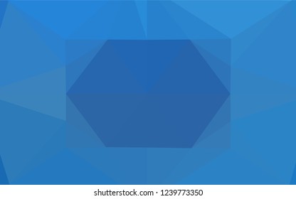 Light BLUE vector polygon abstract background. A vague abstract illustration with gradient. A completely new template for your business design.