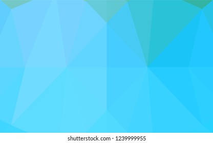 Light BLUE vector polygon abstract backdrop. Glitter abstract illustration with an elegant design. The textured pattern can be used for background.