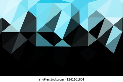Light BLUE vector polygon abstract layout. Creative illustration in halftone style with gradient. Brand new design for your business.