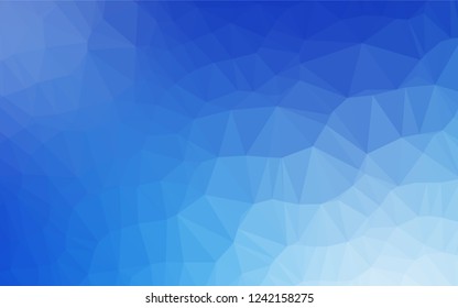 Light BLUE vector polygon abstract background. Modern geometrical abstract illustration with gradient. The textured pattern can be used for background.