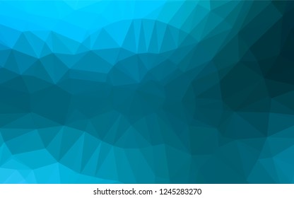 Light BLUE vector polygon abstract layout. Shining colored illustration in a Brand new style. The textured pattern can be used for background.