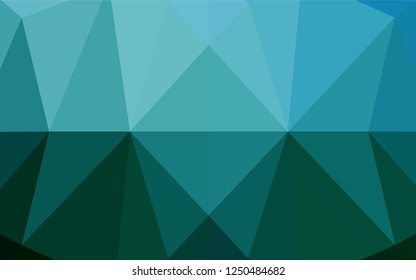 Light BLUE vector polygon abstract background. A vague abstract illustration with gradient. The elegant pattern can be used as part of a brand book.