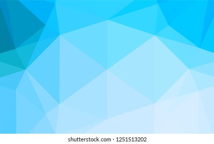 Light BLUE vector polygon abstract layout. Shining colored illustration in a Brand new style. Brand new design for your business.