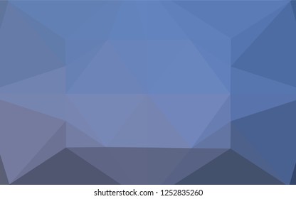 Light BLUE vector polygon abstract layout. Glitter abstract illustration with an elegant design. Triangular pattern for your business design.