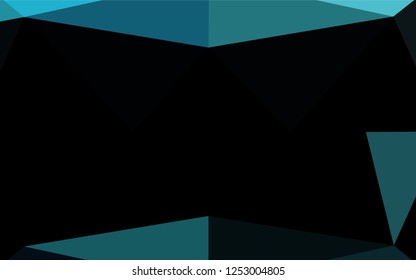 Light BLUE vector polygon abstract layout. Creative illustration in halftone style with gradient. The completely new template can be used for your brand book.