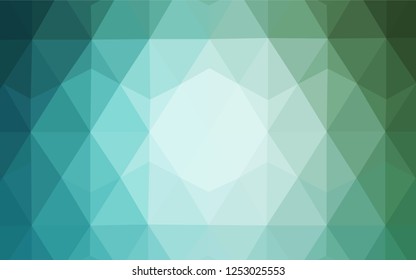 Light BLUE vector polygon abstract backdrop. Colorful abstract illustration with triangles. Textured pattern for your backgrounds.