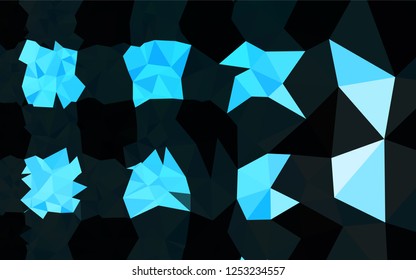 Light BLUE vector polygon abstract background. Glitter abstract illustration with an elegant design. A new texture for your design.