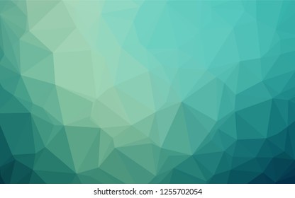 Light BLUE vector polygon abstract backdrop. Shining illustration, which consist of triangles. A new texture for your design.