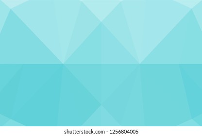 Light BLUE vector polygon abstract layout. Shining illustration, which consist of triangles. Brand new design for your business.