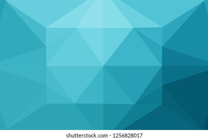 Light BLUE vector polygon abstract layout. Creative illustration in halftone style with gradient. A new texture for your design.