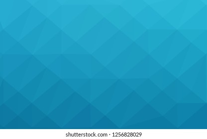 Light BLUE vector polygon abstract backdrop. Creative illustration in halftone style with gradient. Textured pattern for background.