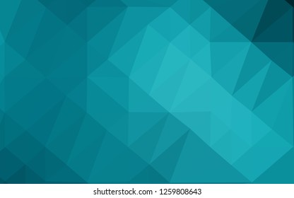Light BLUE vector polygon abstract layout. A sample with polygonal shapes. Elegant pattern for a brand book.