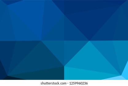 Light BLUE vector polygon abstract layout. A vague abstract illustration with gradient. A new texture for your design.