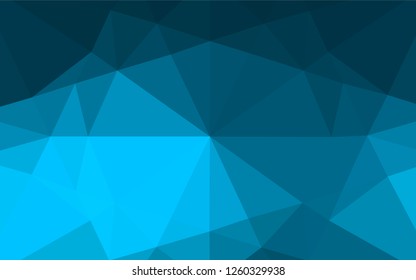 Light BLUE vector polygon abstract background. A vague abstract illustration with gradient. The completely new template can be used for your brand book.