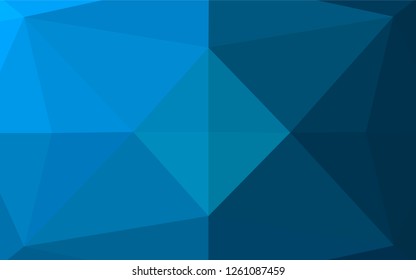 Light BLUE vector polygon abstract layout. Brand new colored illustration in blurry style with gradient. The template can be used as a background for cell phones.