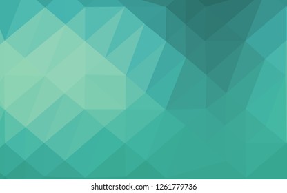 Light BLUE vector polygon abstract backdrop. Geometric illustration in Origami style with gradient. Elegant pattern for a brand book.