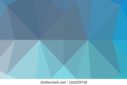 Light BLUE vector polygon abstract background. A vague abstract illustration with gradient. The textured pattern can be used for background.
