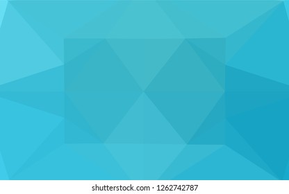 Light BLUE vector polygon abstract layout. A sample with polygonal shapes. A completely new design for your business.