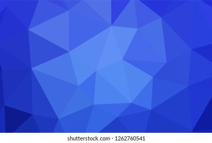 Light BLUE vector polygon abstract backdrop. Colorful abstract illustration with triangles. New template for your brand book.