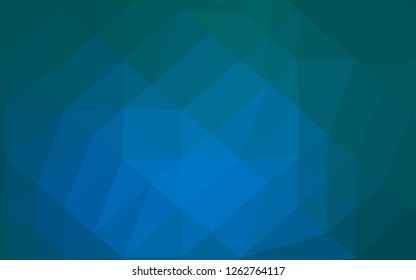 Light BLUE vector polygon abstract layout. A completely new color illustration in a vague style. New texture for your design.