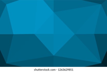 Light BLUE vector polygon abstract background. A vague abstract illustration with gradient. The best triangular design for your business.
