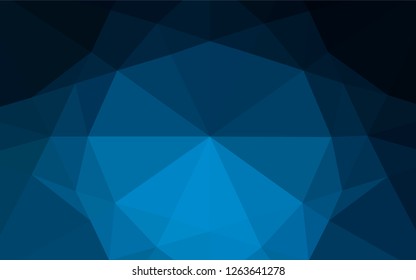 Light BLUE vector polygon abstract layout. A sample with polygonal shapes. Brand new design for your business.
