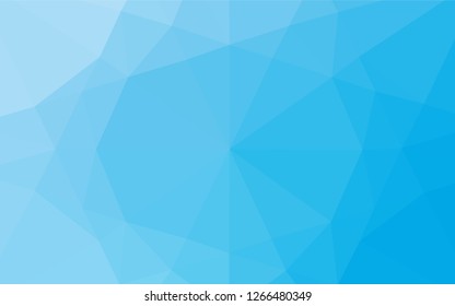 Light BLUE vector polygon abstract backdrop. A vague abstract illustration with gradient. The template can be used as a background for cell phones.