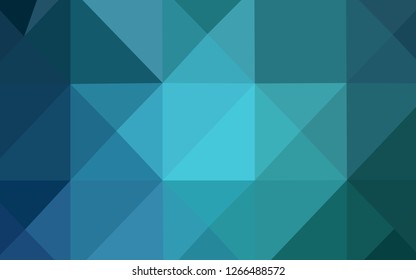 Light BLUE vector polygon abstract layout. Triangular geometric sample with gradient.  Brand-new style for your business design.