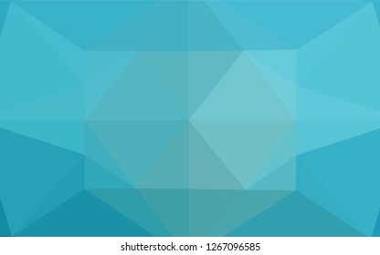 Light BLUE vector polygon abstract backdrop. Modern geometrical abstract illustration with gradient. A completely new design for your business.