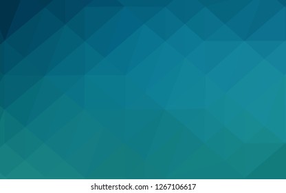 Light BLUE vector polygon abstract backdrop. A vague abstract illustration with gradient. Textured pattern for background.