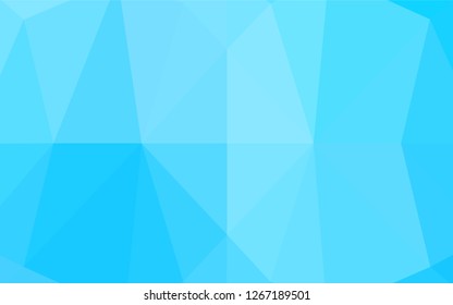 Light BLUE vector polygon abstract layout. Colorful abstract illustration with gradient. Brand new design for your business.