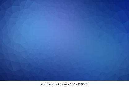 Light BLUE vector polygon abstract background. An elegant bright illustration with gradient. Triangular pattern for your business design.