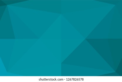 Light BLUE vector polygon abstract layout. Modern geometrical abstract illustration with gradient. The elegant pattern can be used as part of a brand book.