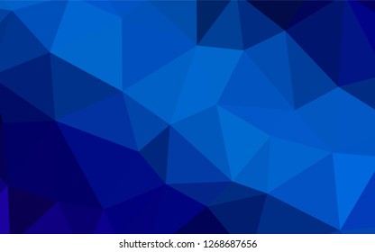 Light BLUE vector polygon abstract background. Shining colorful illustration with triangles. Brand new style for your business design.