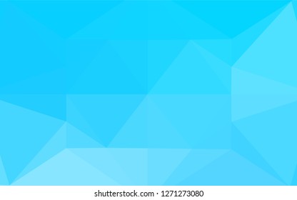 Light BLUE vector polygon abstract background. A sample with polygonal shapes. The polygonal design can be used for your web site.