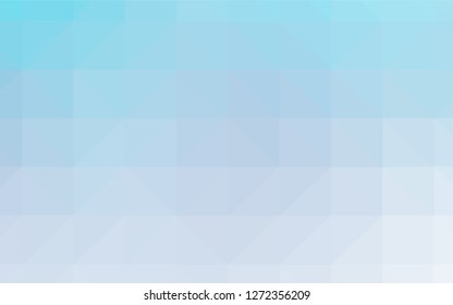 Light BLUE vector polygon abstract background. A completely new color illustration in a polygonal style. Brand new style for your business design.