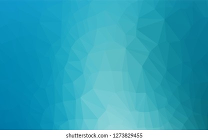 Light BLUE vector polygon abstract layout. A completely new color illustration in a vague style. Brand new design for your business.