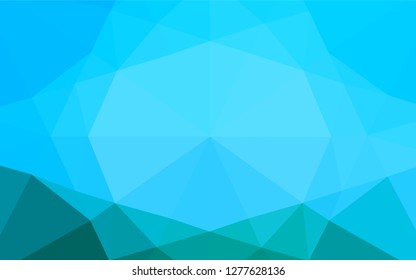 Light BLUE vector polygon abstract background. A vague abstract illustration with gradient. Brand new style for your business design.
