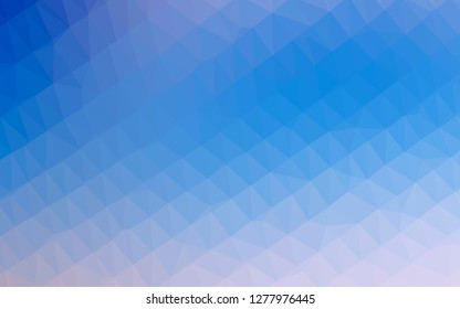 Light BLUE vector polygon abstract backdrop. Colorful abstract illustration with gradient. The best triangular design for your business.