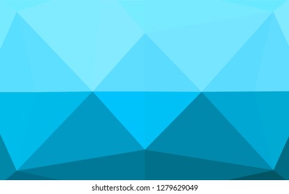 Light BLUE vector polygon abstract backdrop. A sample with polygonal shapes. The elegant pattern can be used as part of a brand book.