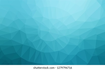 Light BLUE vector polygon abstract background. A completely new color illustration in a vague style. The polygonal design can be used for your web site.