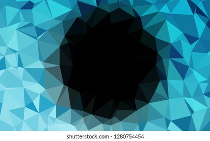Light BLUE vector polygon abstract background. Colorful abstract illustration with gradient. Completely new design for your business.