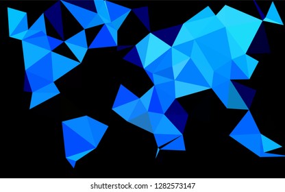 Light BLUE vector polygon abstract layout. Colorful illustration in abstract style with gradient. A completely new design for your business.