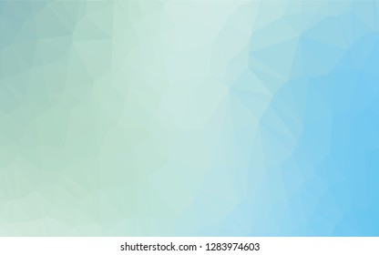Light BLUE vector polygon abstract background. Colorful illustration in abstract style with gradient. The polygonal design can be used for your web site.