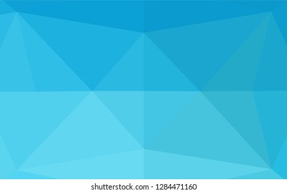 Light BLUE vector polygon abstract layout. Modern geometrical abstract illustration with gradient. Brand new design for your business.